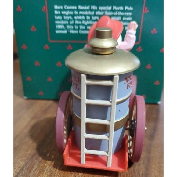 Hallmark Santas Fire Engine ornament 1985 boxed #7 in series collector item - Picture 9 of 10